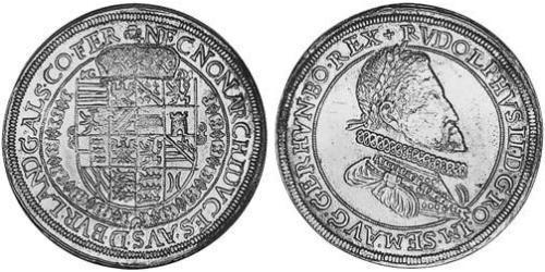 1 Thaler Alsazia Argento Rodolfo II del Sacro Romano Impero (1552 - 1612)