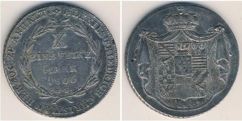 1 Thaler Anhalt-Bernburg (1603 - 1863) Argento Alessio Federico Cristiano di Anhalt-Bernburg(1767 – 1834)