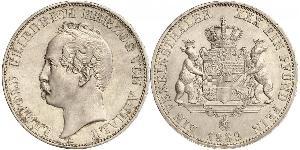 1 Thaler Anhalt-Dessau (1603 -1863) Argento Leopoldo IV di Anhalt-Dessau (1794 – 1871)