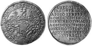 1 Thaler Anhalt-Köthen (1603 -1853) Argento 