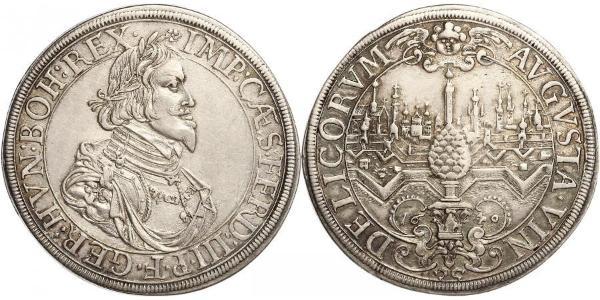 1 Thaler Augusta (Germania) (1276 - 1803) Argento Ferdinand III, Holy Roman Emperor (1608-1657)