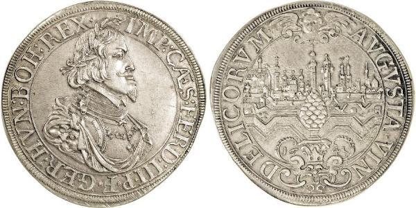 1 Thaler Augusta (Germania) (1276 - 1803) Argento Ferdinand III, Holy Roman Emperor (1608-1657)
