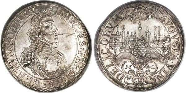 1 Thaler Augusta (Germania) (1276 - 1803) Argento Ferdinand III, Holy Roman Emperor (1608-1657)