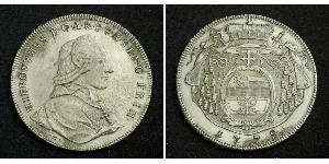 1 Thaler Austria / Salisburgo Argento Hieronymus von Colloredo (1732 - 1812)