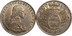 1 Thaler Austria / Salisburgo Argento Hieronymus von Colloredo (1732 - 1812)