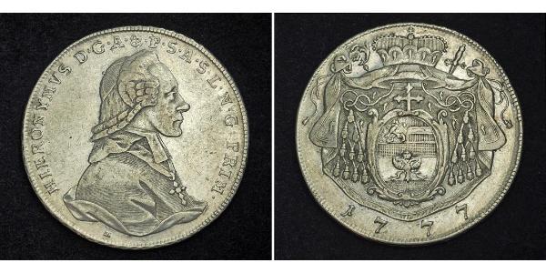 1 Thaler Austria / Salisburgo Argento Hieronymus von Colloredo (1732 - 1812)