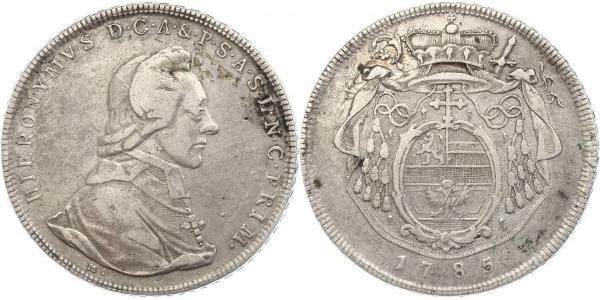 1 Thaler Austria / Salisburgo Argento Hieronymus von Colloredo (1732 - 1812)