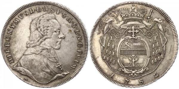 1 Thaler Austria / Salisburgo Argento Hieronymus von Colloredo (1732 - 1812)