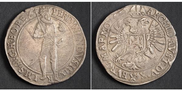 1 Thaler Boemia Argento Ferdinando II d