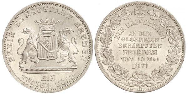 1 Thaler Brema (stato) Argento 