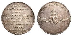 1 Thaler Confederazione Polacco-Lituana (1569-1795) Argento Augusto II di Polonia (1670 - 1733)