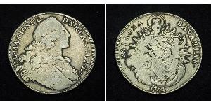 1 Thaler Elettorato di Baviera (1623 - 1806) Argento Massimiliano III di Baviera(1727 – 1777)