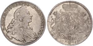 1 Thaler Elettorato di Baviera (1623 - 1806) Argento Massimiliano III di Baviera(1727 – 1777)