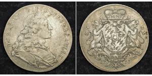 1 Thaler Elettorato di Baviera (1623 - 1806) Argento Massimiliano III di Baviera(1727 – 1777)
