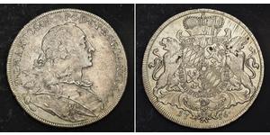 1 Thaler Elettorato di Baviera (1623 - 1806) Argento Massimiliano III di Baviera(1727 – 1777)