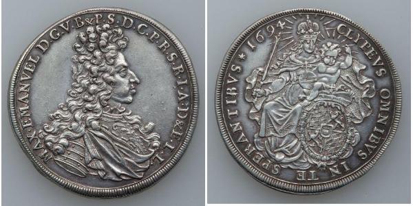 1 Thaler Elettorato di Baviera (1623 - 1806) Argento 