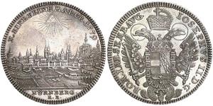 1 Thaler Free Imperial City of Nuremberg (1219 - 1806) Argento 