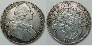 1 Thaler Germania Argento Massimiliano III di Baviera(1727 – 1777)