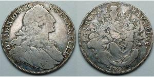 1 Thaler Germania Argento Massimiliano III di Baviera(1727 – 1777)