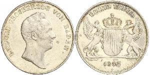 1 Thaler Grand Duchy of Baden (1806-1918) Argento Leopoldo di Baden(1790 – 1852)