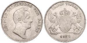 1 Thaler Grand Duchy of Baden (1806-1918) Argento Leopoldo di Baden(1790 – 1852)