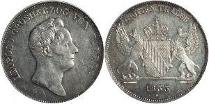 1 Thaler Grand Duchy of Baden (1806-1918) Argento Leopoldo di Baden(1790 – 1852)