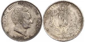 1 Thaler Grand Duchy of Baden (1806-1918) Argento Luigi I di Baden(1763 - 1830)