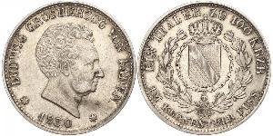 1 Thaler Grand Duchy of Baden (1806-1918) Argento Luigi I di Baden(1763 - 1830)