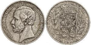 1 Thaler Grand Duchy of Oldenburg (1814 - 1918) Argento Pietro II di Oldenburg (1827 - 1900)