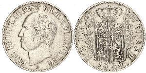 1 Thaler Grand Duchy of Oldenburg (1814 - 1918) Argento Augusto I di Oldenburg