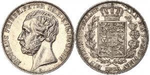 1 Thaler Grand Duchy of Oldenburg (1814 - 1918) Argento Pietro II di Oldenburg (1827 - 1900)