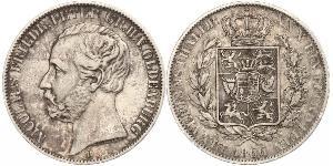 1 Thaler Grand Duchy of Oldenburg (1814 - 1918) Argento Pietro II di Oldenburg (1827 - 1900)