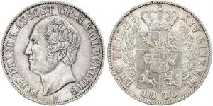 1 Thaler Grand Duchy of Oldenburg (1814 - 1918) Argento Augusto I di Oldenburg