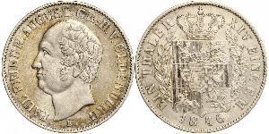 1 Thaler Grand Duchy of Oldenburg (1814 - 1918) Argento Augusto I di Oldenburg