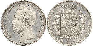 1 Thaler Grand Duchy of Oldenburg (1814 - 1918) Argento Pietro II di Oldenburg (1827 - 1900)