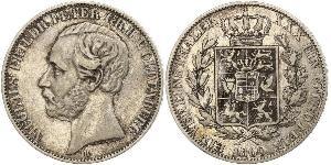 1 Thaler Grand Duchy of Oldenburg (1814 - 1918) Argento Pietro II di Oldenburg (1827 - 1900)