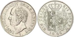 1 Thaler Grand Duchy of Oldenburg (1814 - 1918) Argento Augusto I di Oldenburg