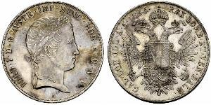 1 Thaler Impero austriaco (1804-1867) Argento Ferdinand I of Austria (1793 - 1875)