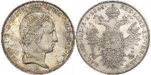 1 Thaler Impero austriaco (1804-1867) Argento Ferdinand I of Austria (1793 - 1875)