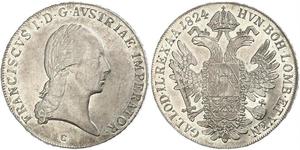 1 Thaler Impero austriaco (1804-1867) Argento Francis II, Holy Roman Emperor (1768 - 1835)