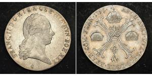 1 Thaler Impero austriaco (1804-1867) Argento Francis II, Holy Roman Emperor (1768 - 1835)