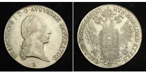 1 Thaler Impero austriaco (1804-1867) Argento Francis II, Holy Roman Emperor (1768 - 1835)