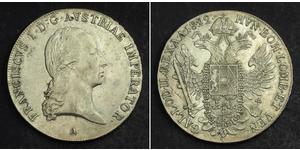 1 Thaler Impero austriaco (1804-1867) Argento Francis II, Holy Roman Emperor (1768 - 1835)