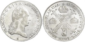 1 Thaler Impero austriaco (1804-1867) Argento Francis II, Holy Roman Emperor (1768 - 1835)