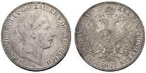 1 Thaler Impero austriaco (1804-1867) Argento Franz Joseph I (1830 - 1916)