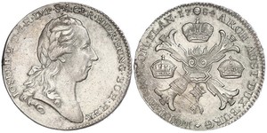 1 Thaler Impero austriaco (1804-1867) Argento 