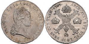 1 Thaler Impero austriaco (1804-1867) Argento Francis II, Holy Roman Emperor (1768 - 1835)