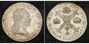 1 Thaler Impero austriaco (1804-1867) Argento Francis II, Holy Roman Emperor (1768 - 1835)