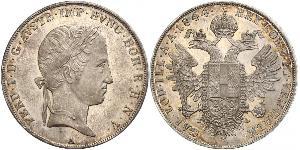 1 Thaler Impero austriaco (1804-1867) Argento Ferdinand I of Austria (1793 - 1875)