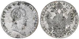 1 Thaler Impero austriaco (1804-1867) Argento Francis II, Holy Roman Emperor (1768 - 1835)